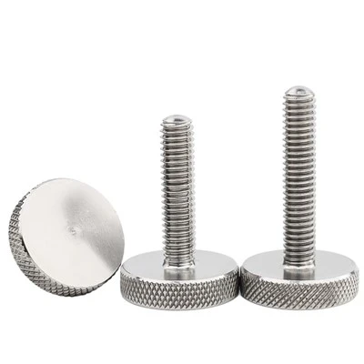 Tornillos de pulgar plano de acero inoxidable de acero inoxidable